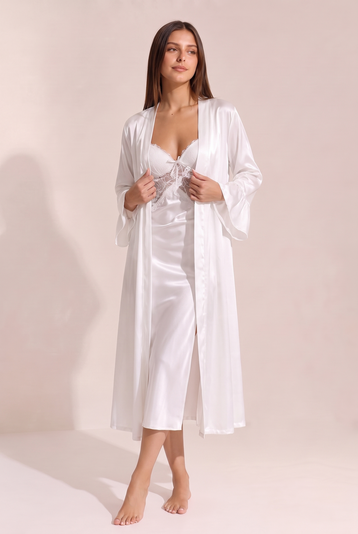 Ensemble Clarisse - détail satin