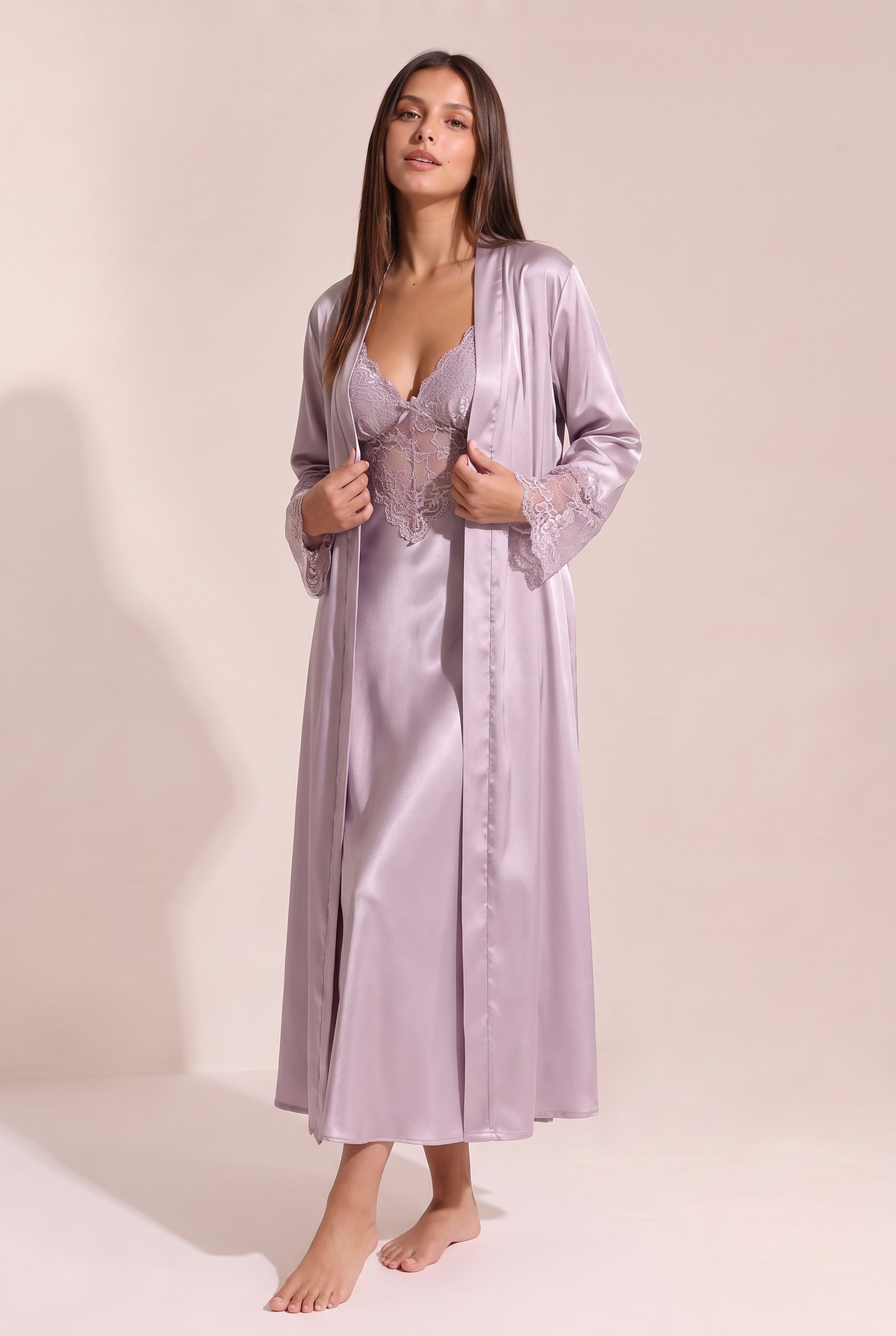 Ensemble Iris - buste dentelle et paillettes